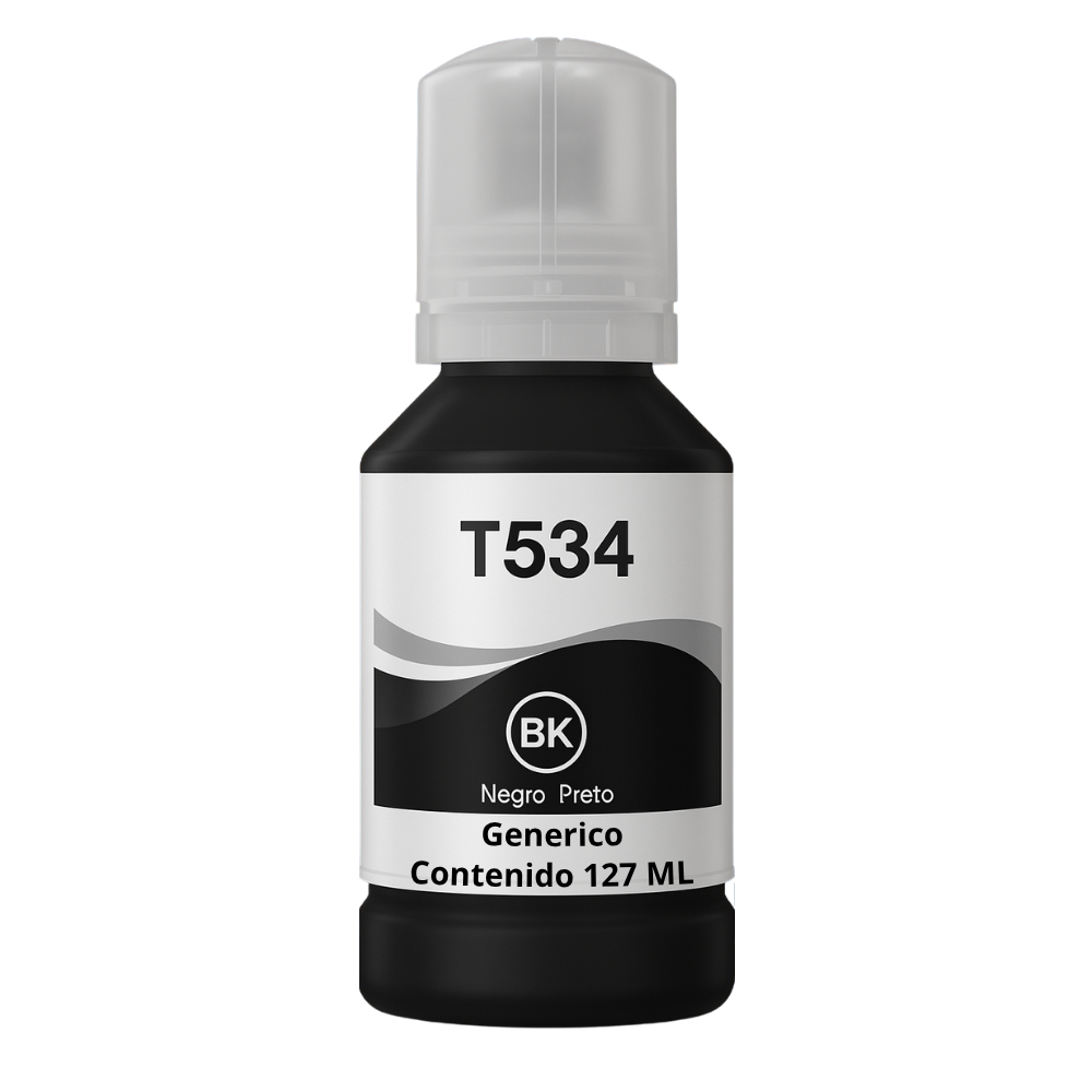 Tinta Para Epson T534 Negro Pigmentada