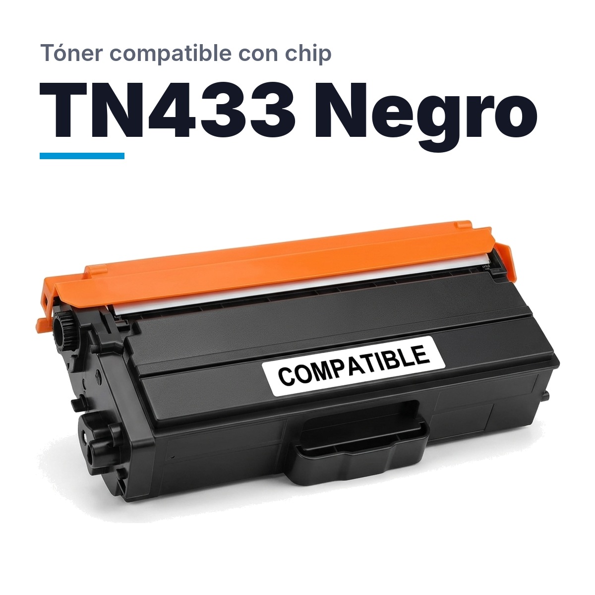 Toner Para Brother TN 433 Negro con Chip