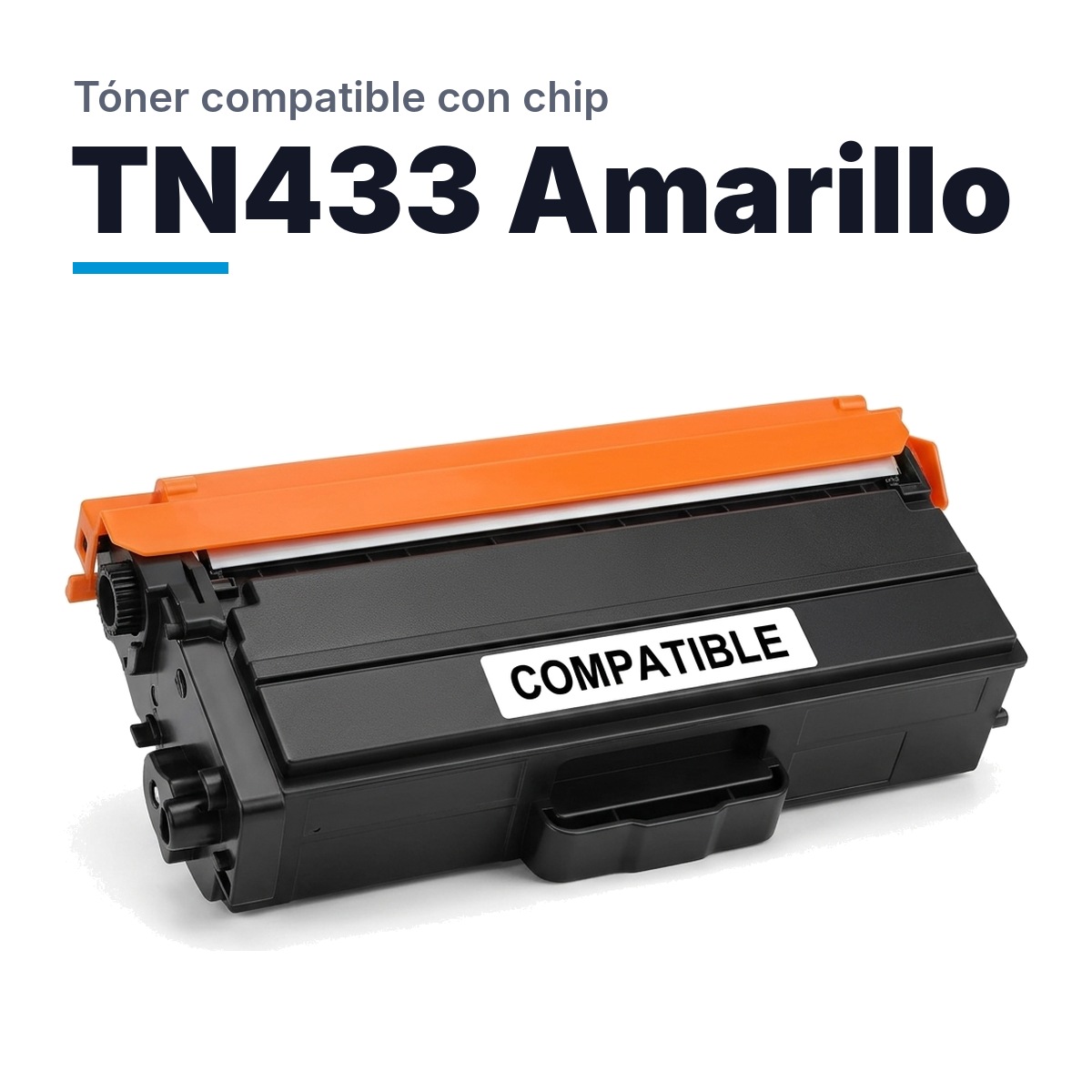 Toner Para Brother TN 433 Amarillo con Chip